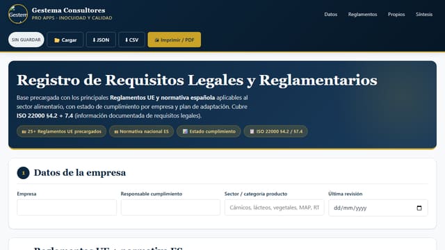 Registro Requisitos Legales