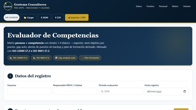 Evaluador de Competencias