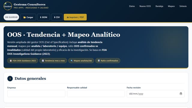 Asistente OOS · Ampliado