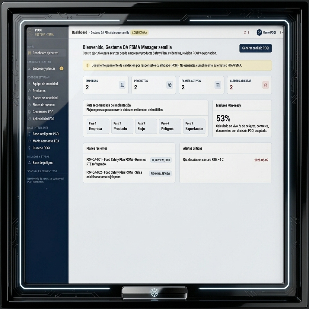 Gestema FSMA Manager &mdash; vista 2
